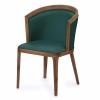 Стул деревянный Alsav Horeca AL 503 Bizotti Орех Темный Экокожа Dark Green