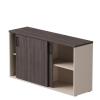 Шкаф-купе низкий Everprof EVO 1374х385х755 Кашемир/Дуб Пасадена